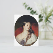 Franz Xaver Winterhalter- Königin Victoria Postkarte (Stehend Vorderseite)