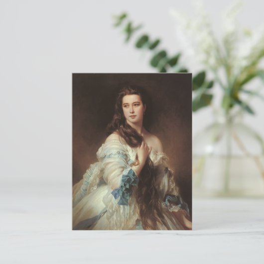 Franz Xaver Winterhalter-Portrait von Madame Rimsk Postkarte (Stehend Vorderseite)