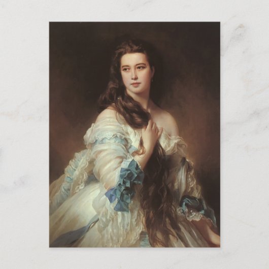 Franz Xaver Winterhalter-Portrait von Madame Rimsk Postkarte (Vorderseite)