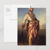 Franz Xaver Winterhalter - The Maharaja Dalip Sing Postkarte (Vorne/Hinten)