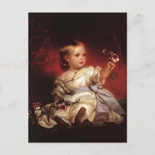 Franz Xaver Winterhalter- Victoria, Prinzessin Roy Postkarte (Vorderseite)