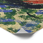 Franzi vor einem Carved Chair Poster (Ecke)