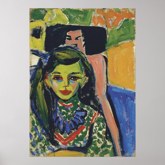 Franzi vor einem Carved Chair Poster (Vorne)