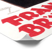 FRANZISKANER BRAU MUNCHEN und deutsches Vintages B Poster (Ecke)