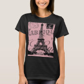 Franziskaner Reiseturm, Vintager Pariseiffelturm T-Shirt (Vorderseite)