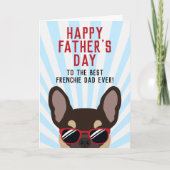 Franziskaner-Tag Brown und Tan French Bulldog Karte (Vorderseite)