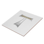 Franziskaner Tau Cross Frieden und gutes Silver &  Fliese (Seite)