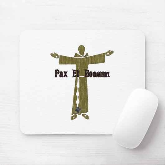 Franziskanergrüße Mousepad (Mit Mouse)