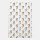 Franziskanerin (Blauer Färberaum) Geschirrtuch (Vertikal)