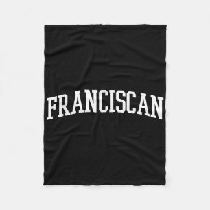 Franziskanischer Bogen Vintage Retro Hochschulspor Fleecedecke