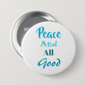 Franziskanischer Frieden und Alles Gute Pin Button (Vorne & Hinten)