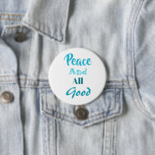 Franziskanischer Frieden und Alles Gute Pin Button (Beispiel)
