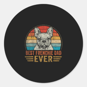 Franziskanischer Vater Ever French Bulldog Lover F Runder Aufkleber