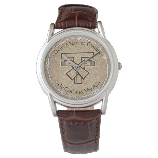 Franziskanischer Wappen eWatch Armbanduhr (Vorderseite)