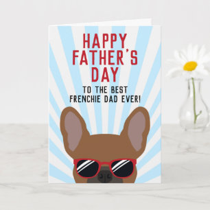 Franziskus-Vater-Tag Red Fawn Französischer Bulldo Karte