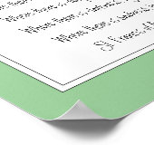 Franziskus von Assisi, Blume Gebet Hummingbird Poster (Ecke)