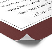 Franziskus von Assisi Gebet mit dem Wise Owl Bird Poster (Ecke)