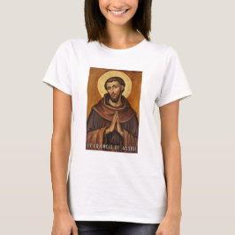Franziskus von Assisi Katholischer T - Shirt für F