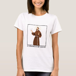 Franziskus von Assisi Katholischer T - Shirt für F