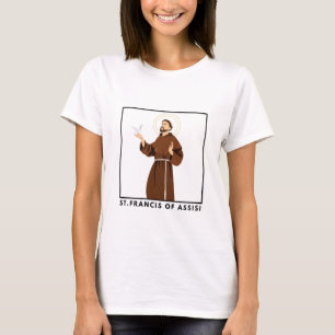 Franziskus von Assisi Katholischer T - Shirt für F