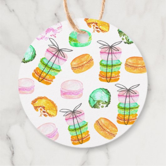 Franzose-Babydusche Geschenkanhänger (Rückseite)