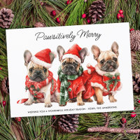 Franzose Bulldog Hunde Personalisiert Weihnachten