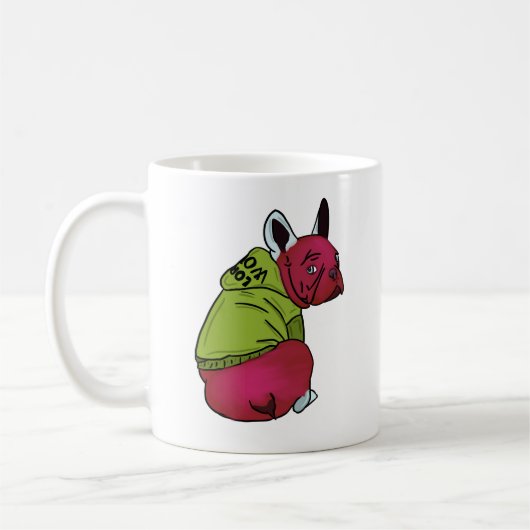 Franzose, der unersetzliche französische Bulldogge Kaffeetasse (Links)