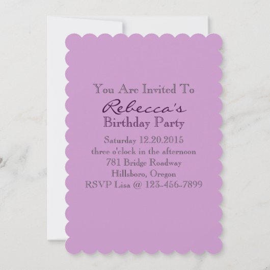 Franzose eiffel turm party Geburtstag Einladung (Rückseite)