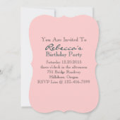 Franzose eiffel turm party Geburtstag Einladung (Rückseite)