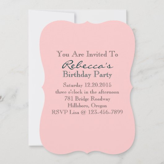 Franzose eiffel turm party Geburtstag Einladung (Rückseite)