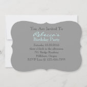 Franzose eiffel turm party Geburtstag Einladung (Rückseite)