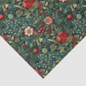 Franzose-Feier: Rote und grüne Weihnachten Seidenpapier (Ausschnitt)
