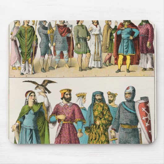 Franzose-Kleid Mousepad (Vorne)