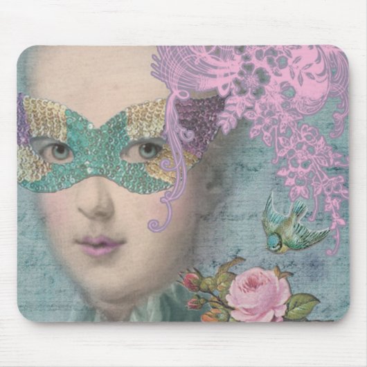 Franzose-Maskerade Mousepad (Vorne)