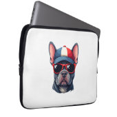 Franzose mit US-Farben Laptopschutzhülle (Vorne Rechts)