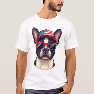 Franzose mit USA-Farben (4) T-Shirt