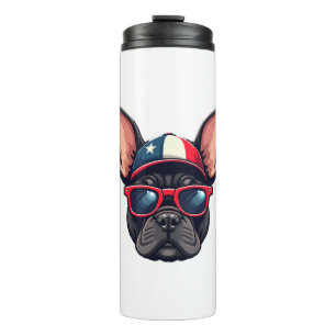 Franzose mit USA-Farben (5) Thermosbecher