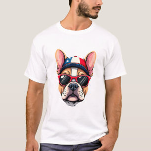 Franzose mit USA-Farben (6) T-Shirt