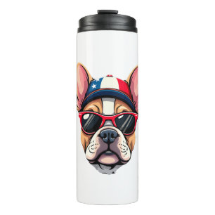 Franzose mit USA-Farben (6) Thermosbecher