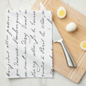 Franzose-Paris-Skript Handtuch (Viertel Falte)