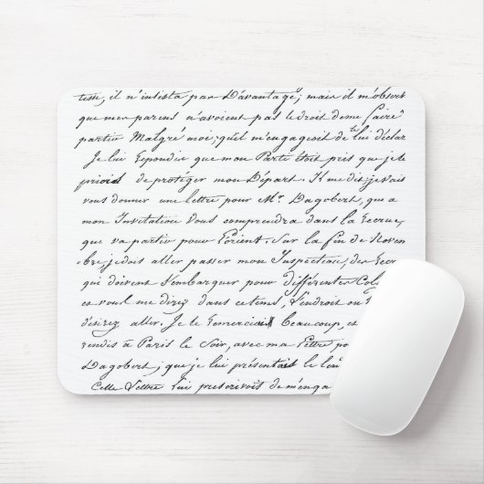 Franzose-Paris-Skript Mousepad (Mit Mouse)