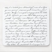 Franzose-Paris-Skript Mousepad (Vorne)