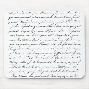 Franzose-Paris-Skript Mousepad
