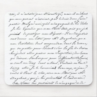 Franzose-Paris-Skript Mousepad
