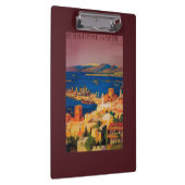 Franzose-Reise-Plakat, bereisend in Syrien Klemmbrett (Rechts)