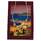 Franzose-Reise-Plakat, bereisend in Syrien Mittlere Geschenktüte (Rückseite)