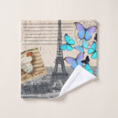 Franzose-Reiseturm Badhandtuch Set (Waschlappen)