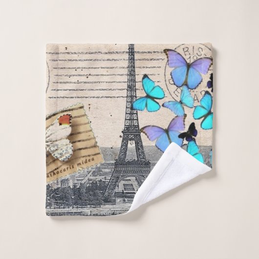 Franzose-Reiseturm Badhandtuch Set (Waschlappen)
