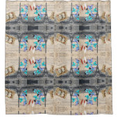 Franzose-Reiseturm Duschvorhang (Vorderseite)