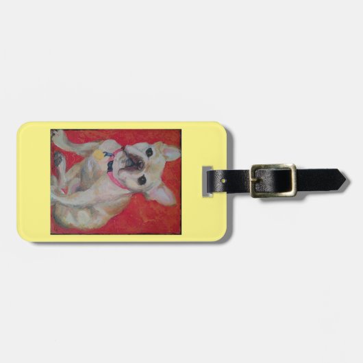 Franzose-Stier-Hundegepäck-oder -geldbeutel-Umbau Gepäckanhänger (Vorderseite horizontal)